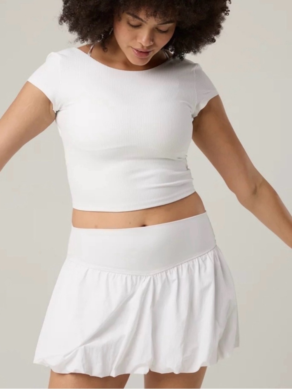 OFFLINE by Aerie White Bubble Skirt